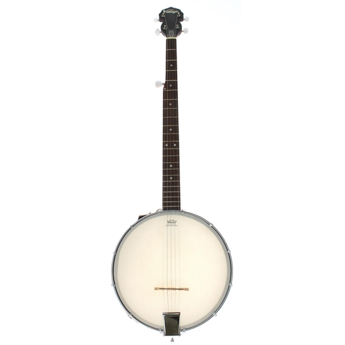 1574 - Vintage contemporary five string open back banjo, with 11