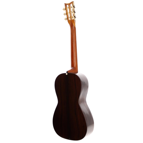 3507 - 1837 Louis Panormo guitar, made in England; Back and sides: Brazilian rosewood, repaired hairline sp... 