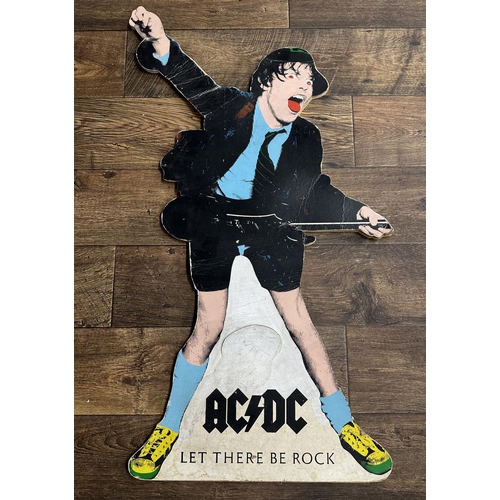 534 - AC/DC - original 1970s 'Let There be Rock' promotional Angus Young cut-out sign*Acquired by the vend... 