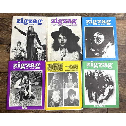 552 - Six issues of Zigzag magazine including nos. 4, 7, 9, 10, 11 and 15