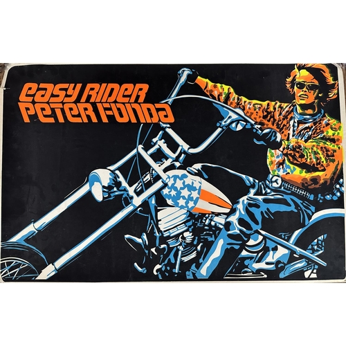 555 - Easy Rider - good vintage psychedelic poster of Peter Fonda in Easy Rider, 22