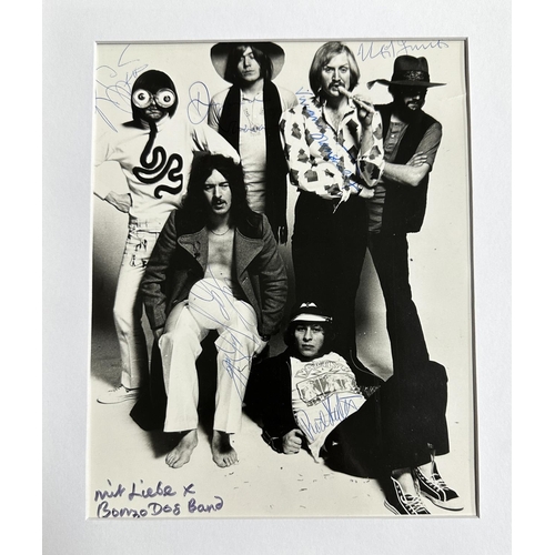 558 - Bonzo Dog Doo Dah Band - autographed black and white photograph