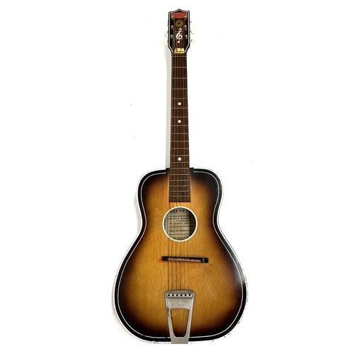 566 - Beatles interest - 1950s Gallotone Champion acoustic guitar (neck heel crack)*A Beatles related guit... 