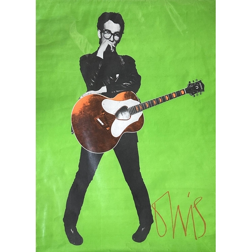 567 - Elvis Costello - original 1970s promotional poster for the LP release of 'My Aim is True', 40