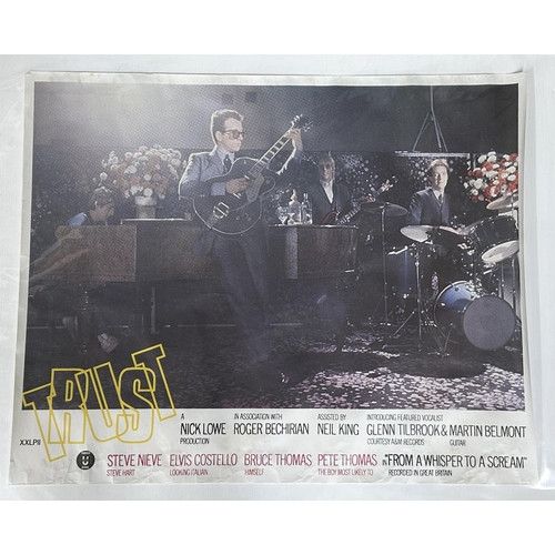 568 - Elvis Costello - original promotional poster for Elvis Costello's 'Trust', 40