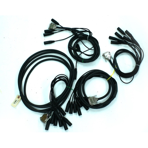 3047 - Four Mogami gold DB25 to XLRM audio cables*Please note: Gardiner Houlgate do not guarantee the full ... 