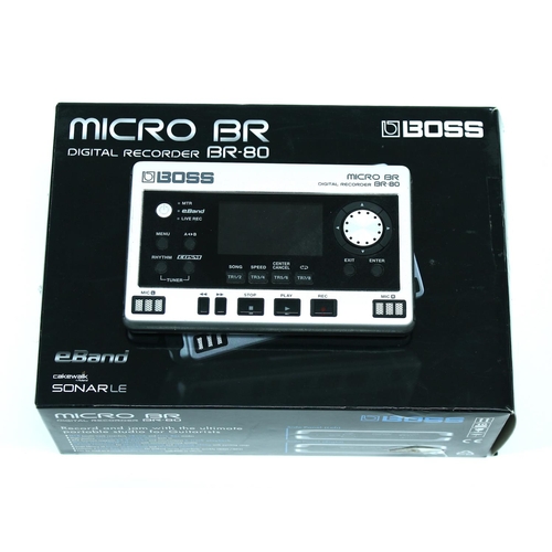 3281 - Boss Micro BR BR-80 digital recorder, boxed*Please note: Gardiner Houlgate do not guarantee the full... 