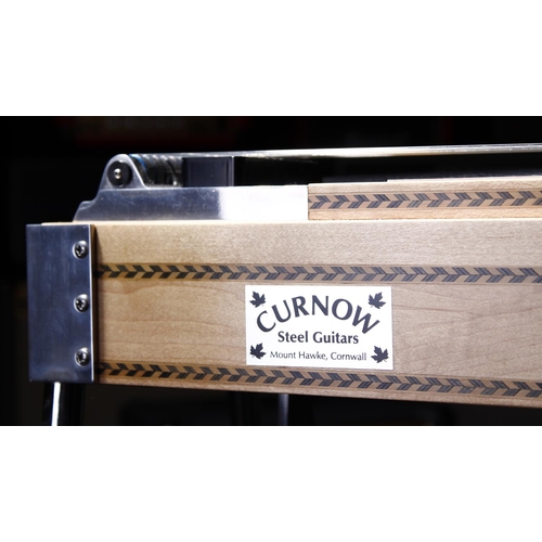 291 - Bernard Curnow ten string pedal steel guitar, made in Cornwall, England, with three-quarter maple bo... 