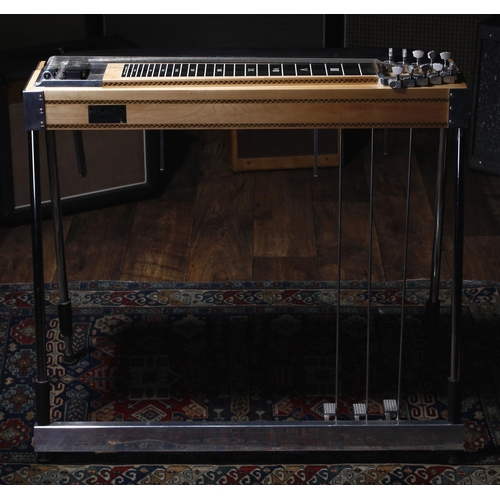 291 - Bernard Curnow ten string pedal steel guitar, made in Cornwall, England, with three-quarter maple bo... 