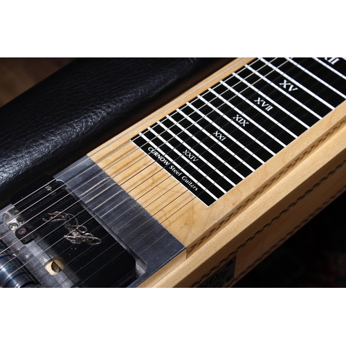 291 - Bernard Curnow ten string pedal steel guitar, made in Cornwall, England, with three-quarter maple bo... 