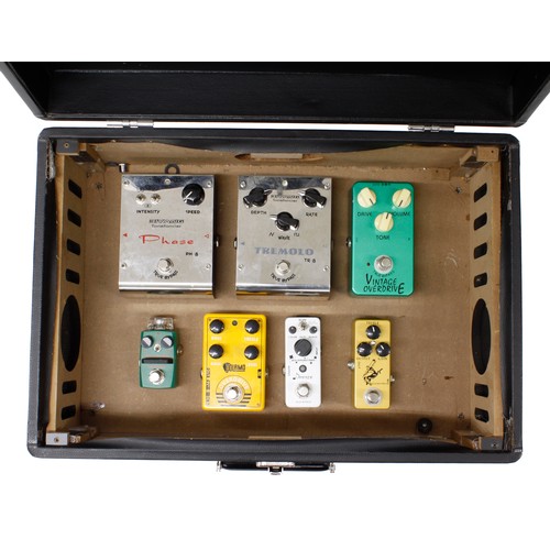 1222 - Selection of guitar pedals to include a Biyang TR-8 tremolo, a Biyang PH-8 phase, a Joyo Vintage Ove... 