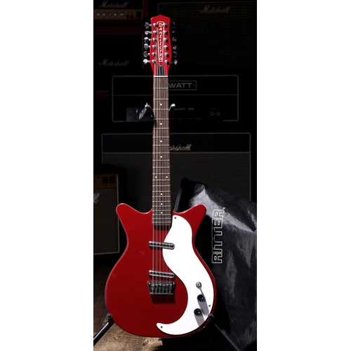 712 - Danelectro DC59 twelve string electric guitar, made in Korea; Body: red finish, minor surface marks ... 