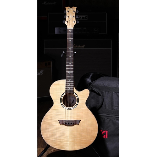 727 - 2014 Dean PE-UFM-GN electro-acoustic guitar; Body: natural maple; Neck: good; Fretboard: rosewood; F... 