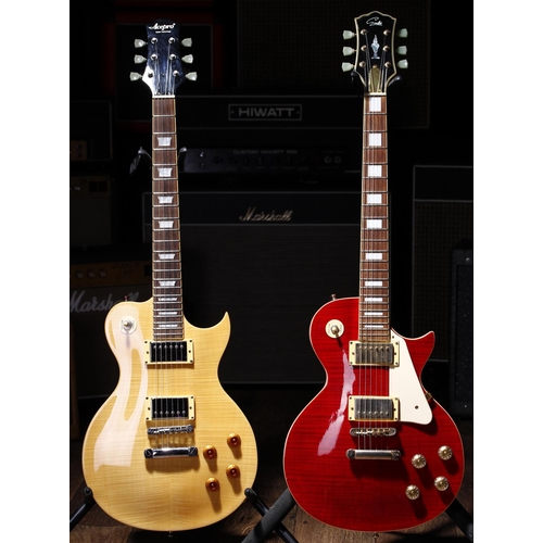 732 - Two LP Type electric guitars to include a Gould and an Ace Pro (imperfections) (2)