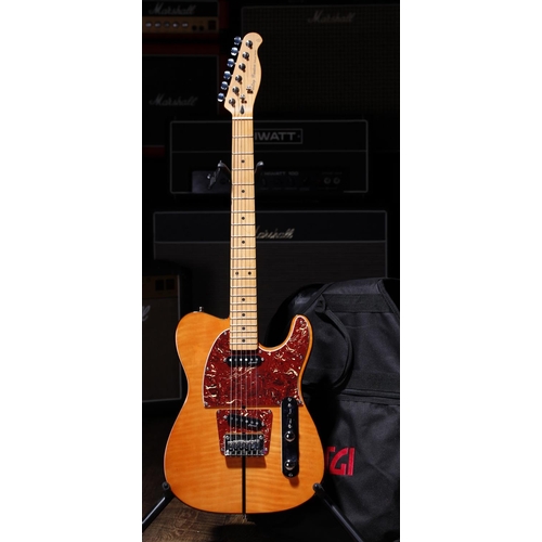 736 - Harley Benton Deluxe Series TE-80 NT electric guitar; Body: amber finish; Neck: maple; Fretboard: ma... 