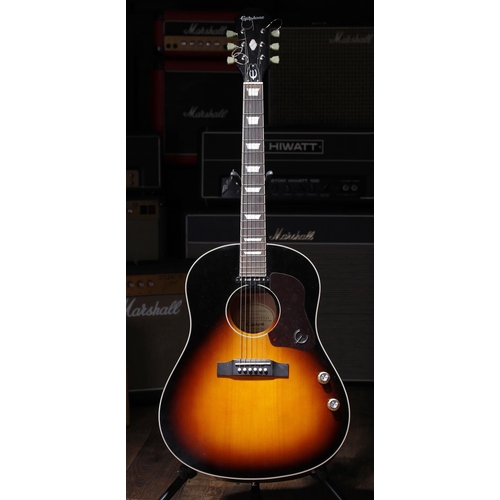 2016 Epiphone Limited Edition EJ-160E/VS electro-acoustic guitar, made in  Indonesia; Back and sides: