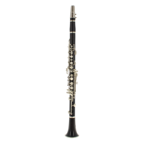 1818 - Cocuswood covered hole Boehm system clarinet with curious mechanism for break key, signed A.Grass, P... 