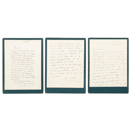 2434 - Interesting small collection of stringed instrument related ephemera including:a handwritten letter ... 