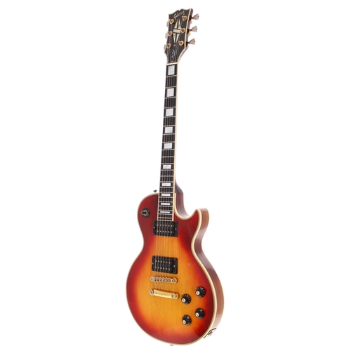 151 - 1973 Gibson Les Paul Custom electric guitar, made in USA; Body: cherry sunburst finish, buckle rash ... 