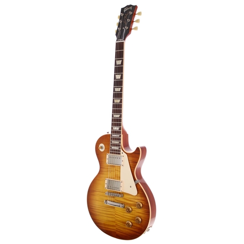 152 - 2011 Gibson Custom Shop '59 Reissue Les Paul electric guitar, made in USA; Body: Ice Tea figured map... 