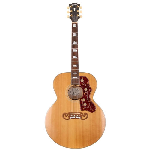 157 - 2014 Gibson SJ-200 Standard electro-acoustic guitar, made in USA; Body: natural finish with highly f... 