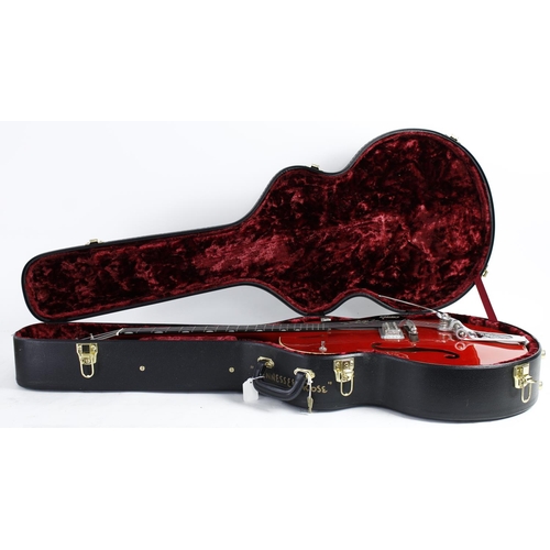 187 - 2008 Gretsch G6119-1959 Tennessean Rose hollow body electric guitar, made in Japan; Body: red finish... 