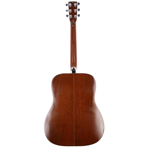 192 - 1990 Phil Davidson Dreadnought acoustic guitar, made in Bristol, England; Back and sides: mahogany, ... 