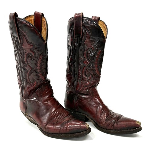 573 - Michael Chapman - pair of Senora tooled leather cowboy boots*From the Michael Chapman collection... 