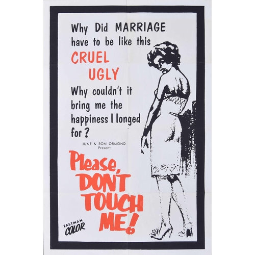 664 - Please Don't Touch Me - USA movie poster, 1963, 68cm x 104cm, Fair