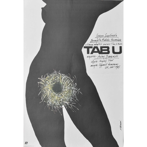 684 - TABU - Polish release movie poster, 1987, Bernadetta Machala-krzeminska, 67cm x 95cm, VGC... 