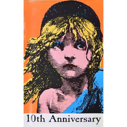 697 - Les Miserables 10th Anniversary Concert - English, 1995, advertising poster for the tenth anniversar... 