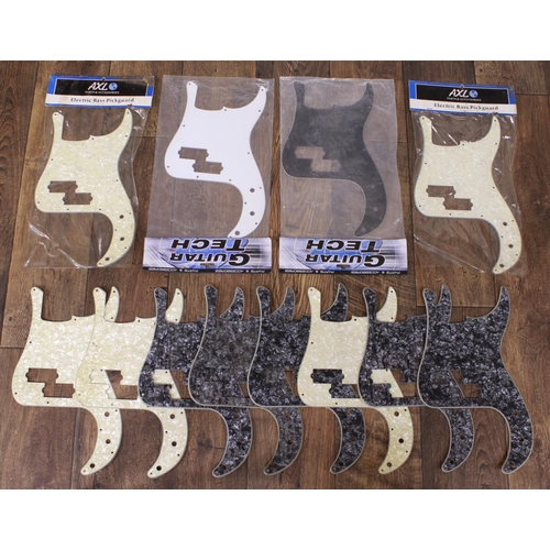 1360 - Twelve assorted P-bass guitar pickguards (12)