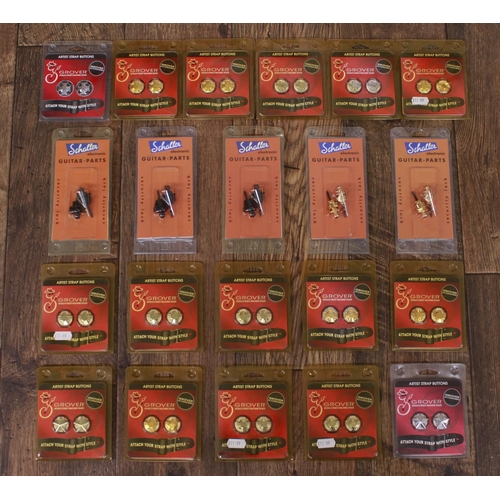 1369 - Quantity of Schaller and Grover strap buttons and strap locks