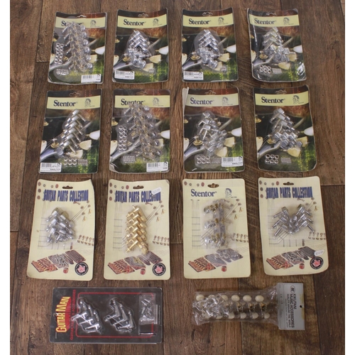 1374 - Assortment of Stentor machine heads suitable for electric guitar, acoustic guitar and twelve string ... 