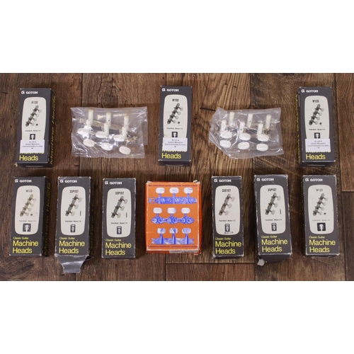 1375 - Large quantity of Schaller and Gotoh machine heads suitable for classical guitars