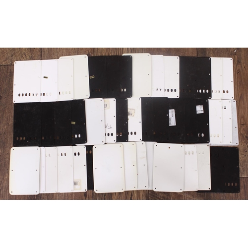 1382 - Over forty various single-ply and triple-ply electric guitar cavity back plates