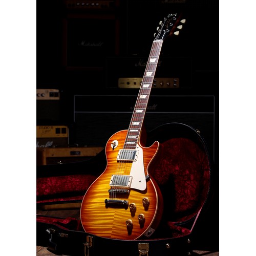 152 - 2011 Gibson Custom Shop '59 Reissue Les Paul electric guitar, made in USA; Body: Ice Tea figured map... 