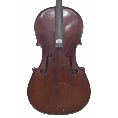 2508 - Violoncello labelled Silvestre et Maucotel..., 30