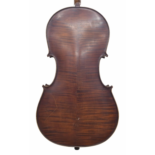 2509 - Violoncello laelled Gustave Bazin..., 30 1/8