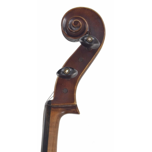 2509 - Violoncello laelled Gustave Bazin..., 30 1/8