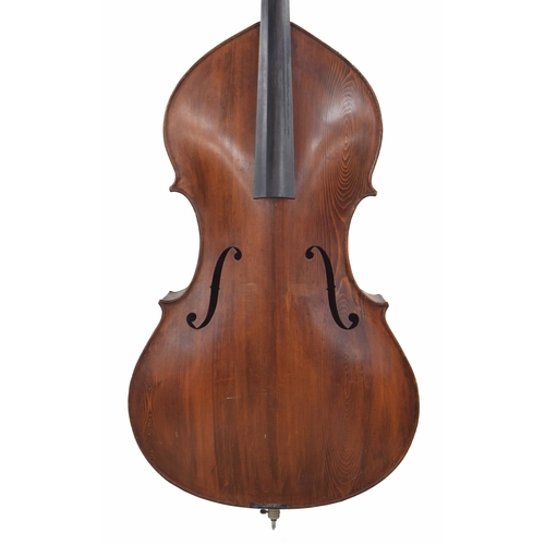 2530 - Good modern Italian full size double bass by and labelled Tullio Berte-Liutaio Fabbricato il Roverto... 