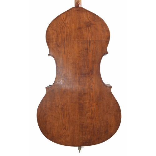 2530 - Good modern Italian full size double bass by and labelled Tullio Berte-Liutaio Fabbricato il Roverto... 