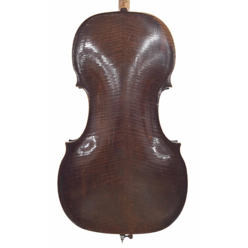 2521 - Fine and interesting 18th century violoncello labelled and probably by Sebastianus Rauch me fecit, W... 