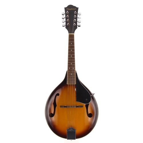 1577 - Contemporary Tanglewood mandolin, with pear shaped sunburst body and TGI soft case