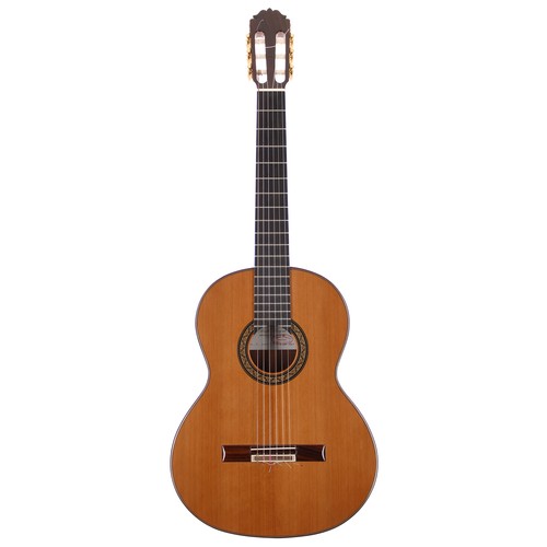 3527 - 2007 Amalio Burget Model 3 classical guitar, made in Spain; Back and sides: Indian rosewood, a few l... 