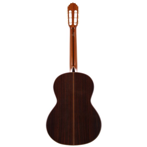 3527 - 2007 Amalio Burget Model 3 classical guitar, made in Spain; Back and sides: Indian rosewood, a few l... 