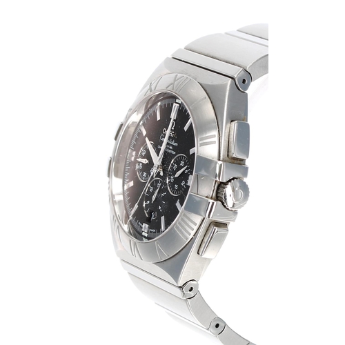 12 - Omega Constellation Double Eagle Co-Axial Chronometer Chronograph automatic stainless steel gentlema... 