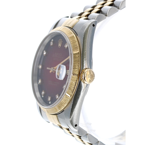 21 - Rolex Oyster Perpetual Datejust gold and stainless steel gentleman's wristwatch, reference no. 16233... 