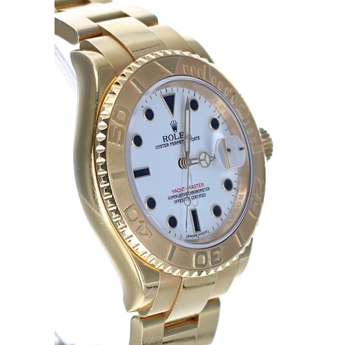 35 - Rolex Oyster Perpetual Date Yacht-Master 18ct gentleman's wristwatch, reference no. 16628B, serial n... 