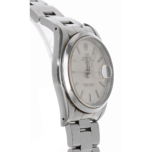 37 - Rolex Oyster Perpetual Date stainless steel gentleman's wristwatch, reference no. 15210, serial no. ... 